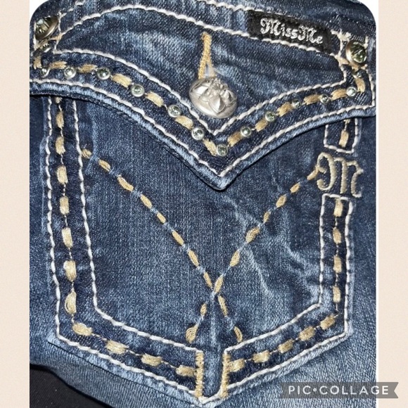 NWT Miss Me Jeans Signature Rise Boot Dark
Embellished Sz 26 - Picture 10 of 12